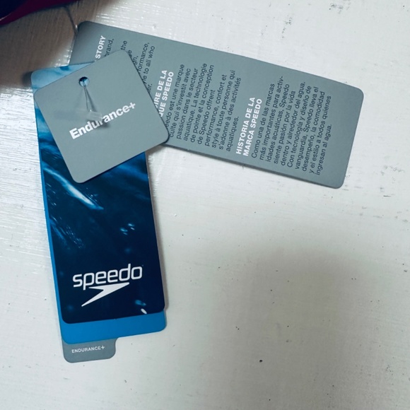 speedo Women's Swimsuit Hard Wired One Back Size 30 Red Black Abstract Print New - Picture 8 of 10